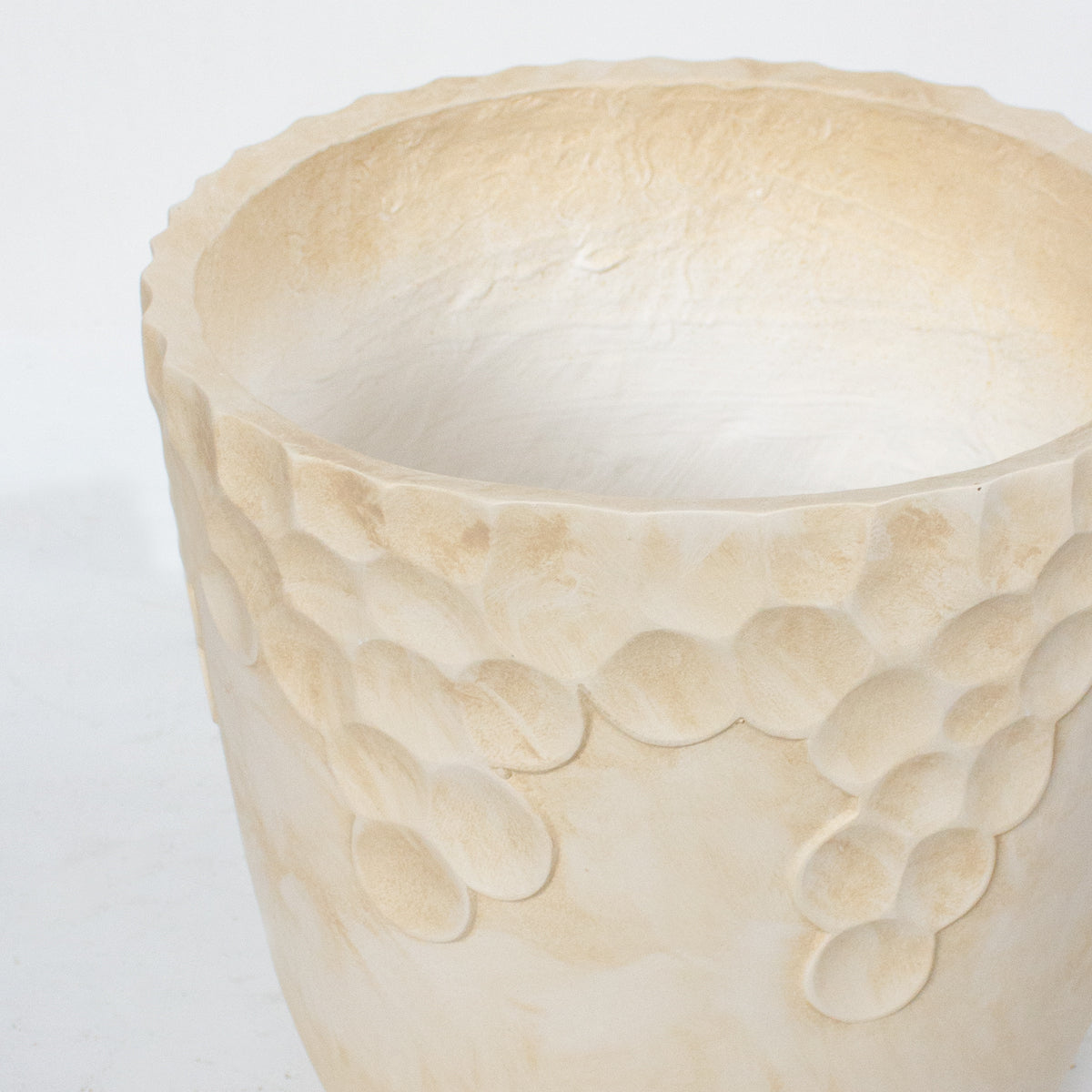 Fiber Clay Pot - Honeycomb