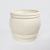 Fiber Clay Pot - Ribbed Terrazzo