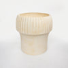 Fiber Clay Pot - Ribbed Pillar