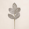 Glittered Leaf Spray