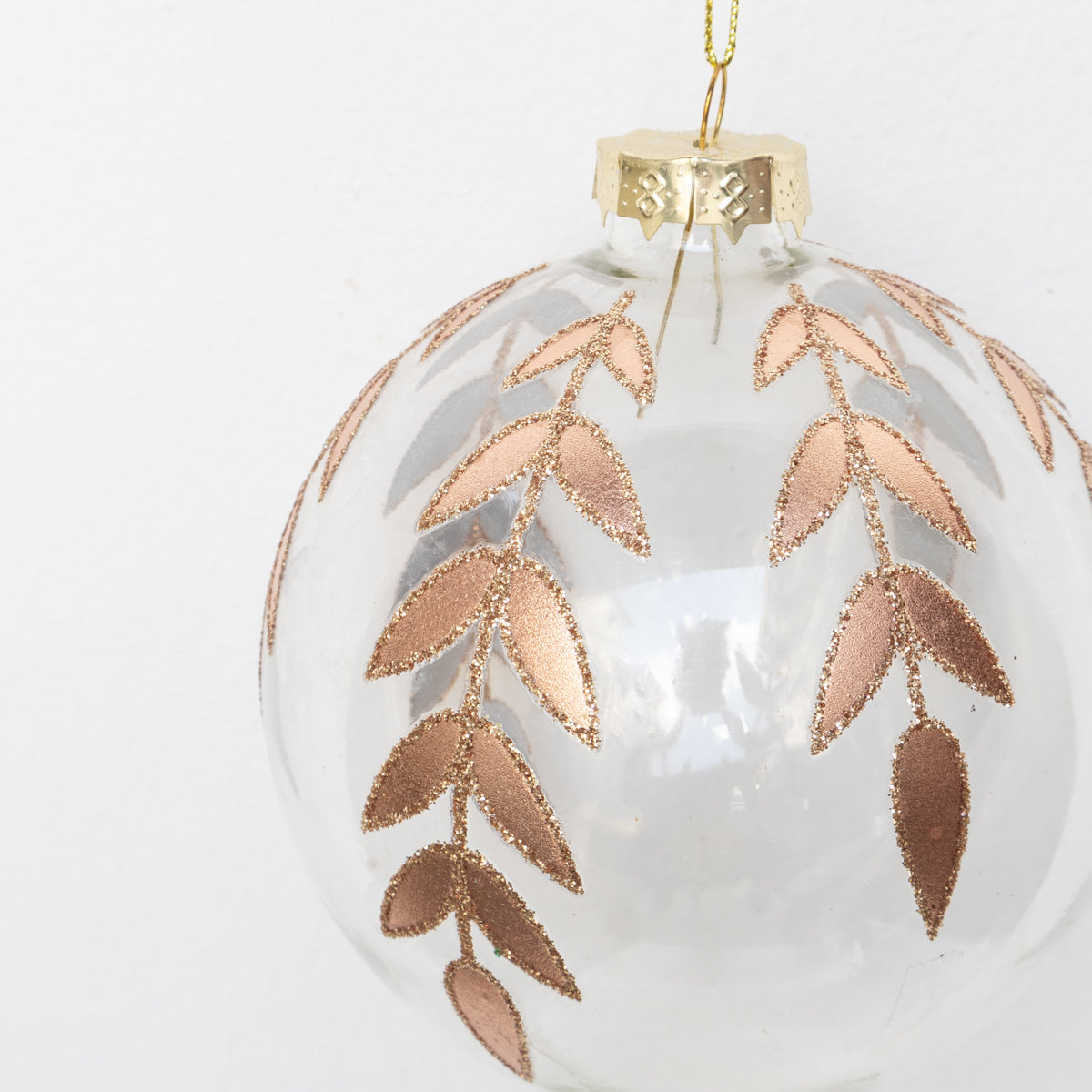 Clear Gold Vine Bauble