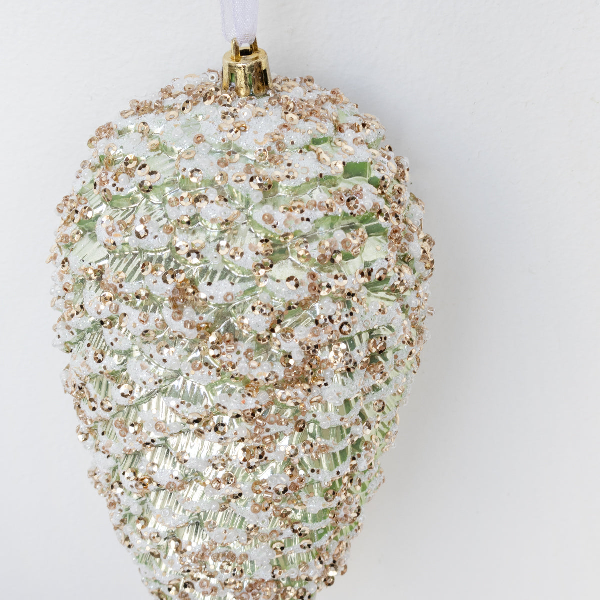Glittered Acorn Ornament x2