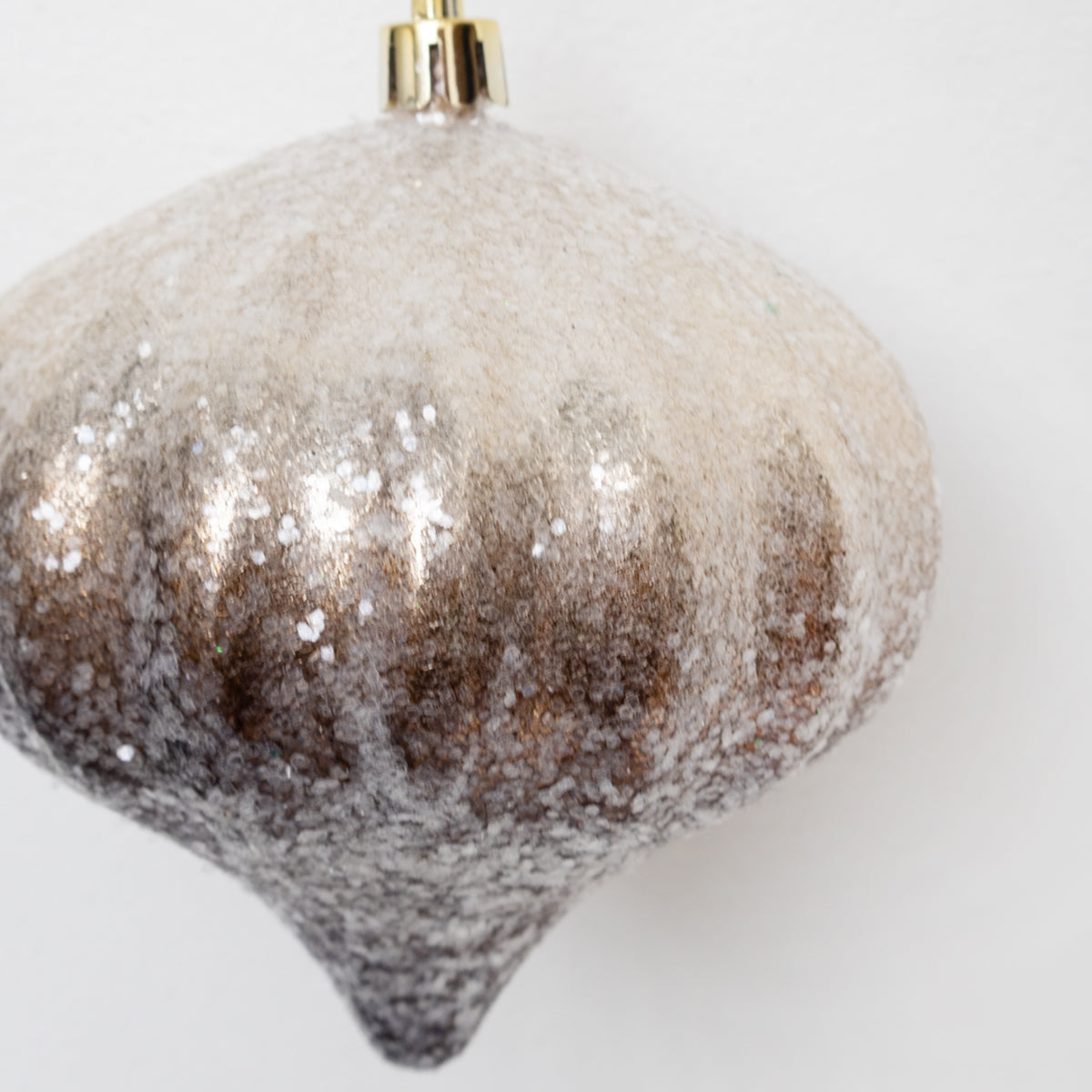 Gradient Frosted Finial Ornament x2