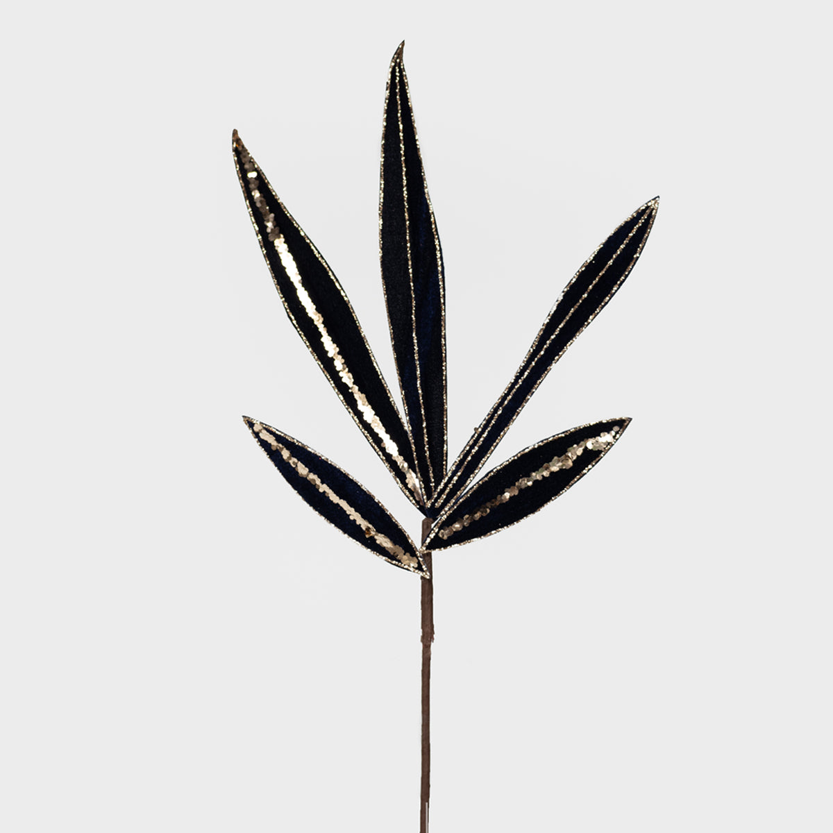 Glittered Pointed Leaves