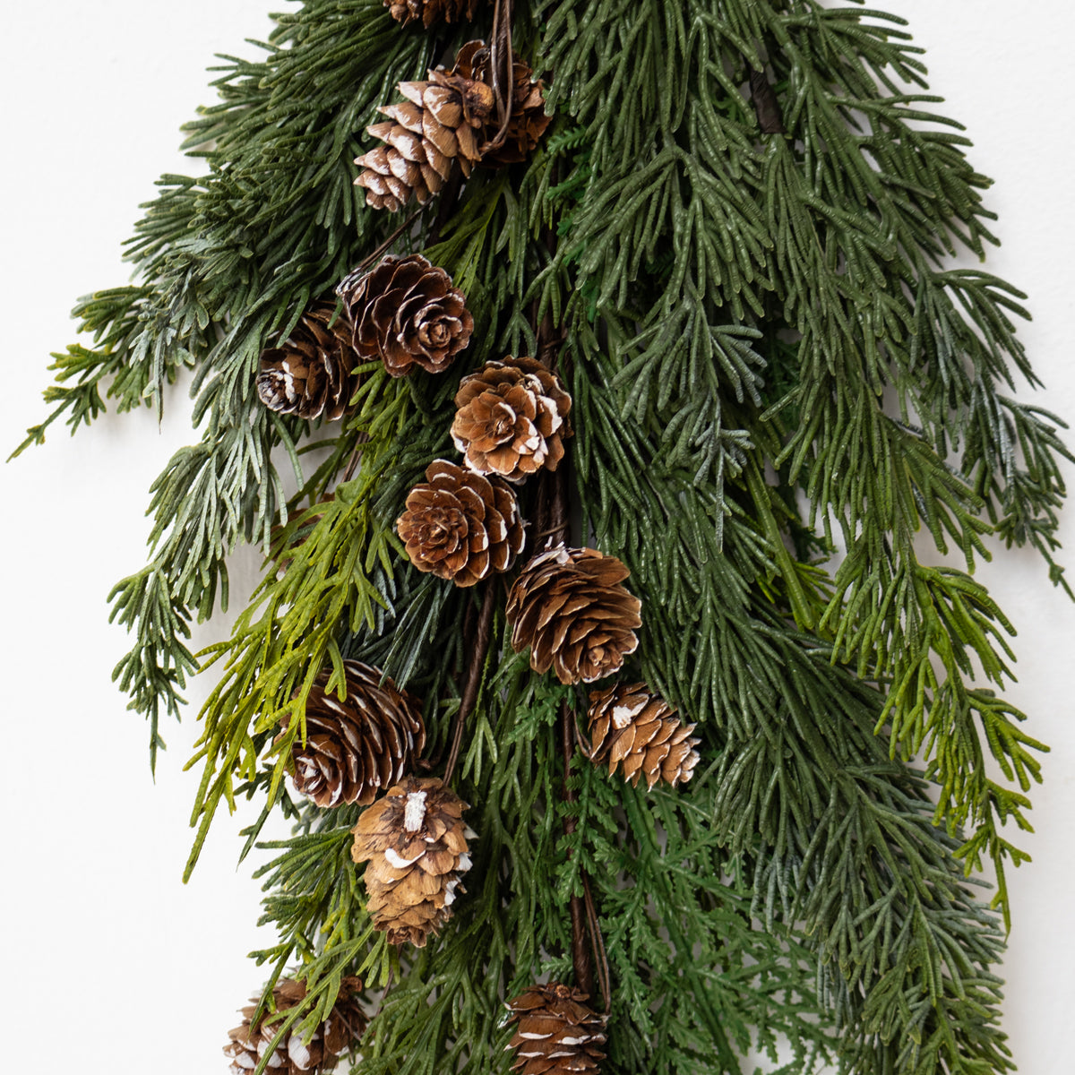 Door Swag with Pinecones