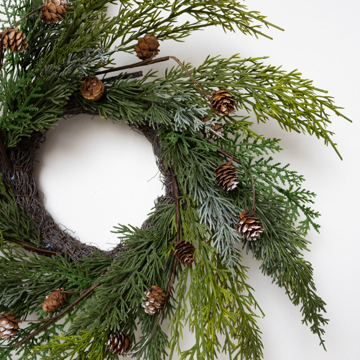 Wreath with Pinecones
