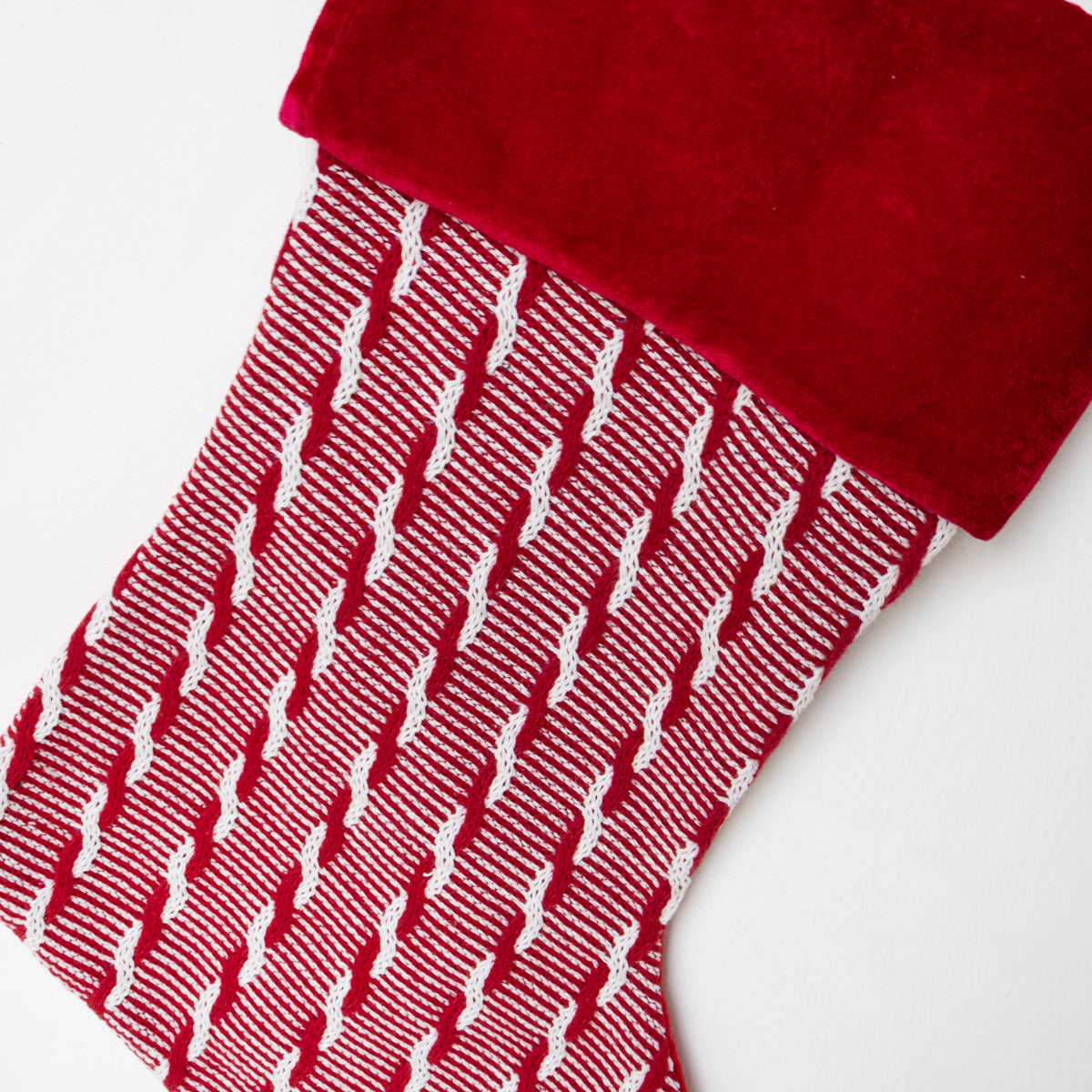 Striped Christmas Stocking