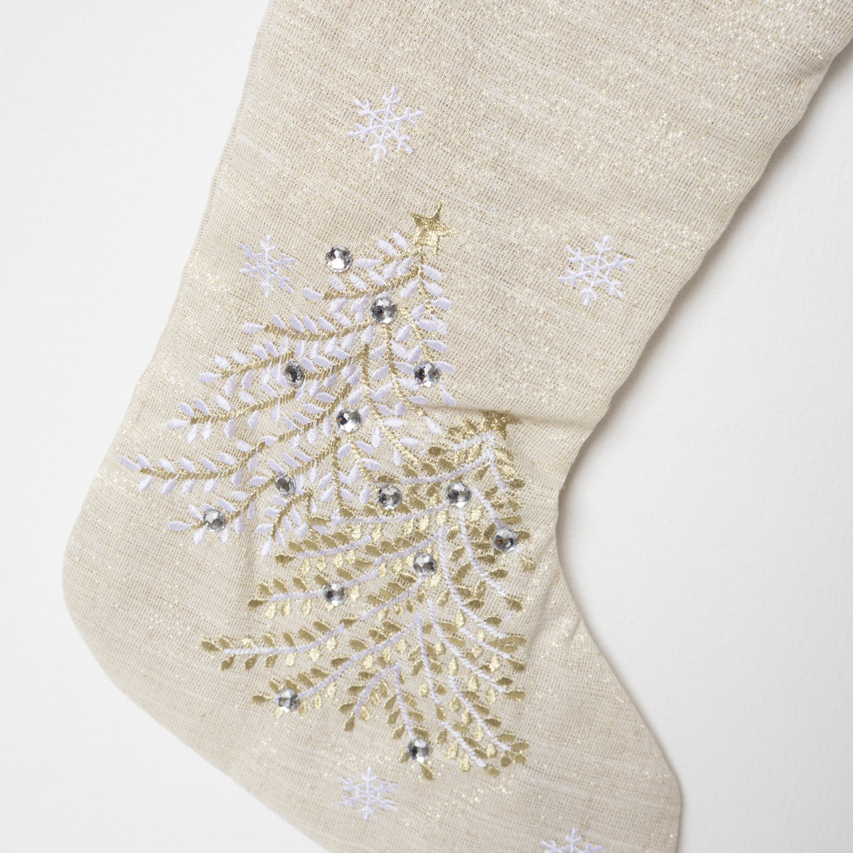 Christmas Stocking with Tree Design