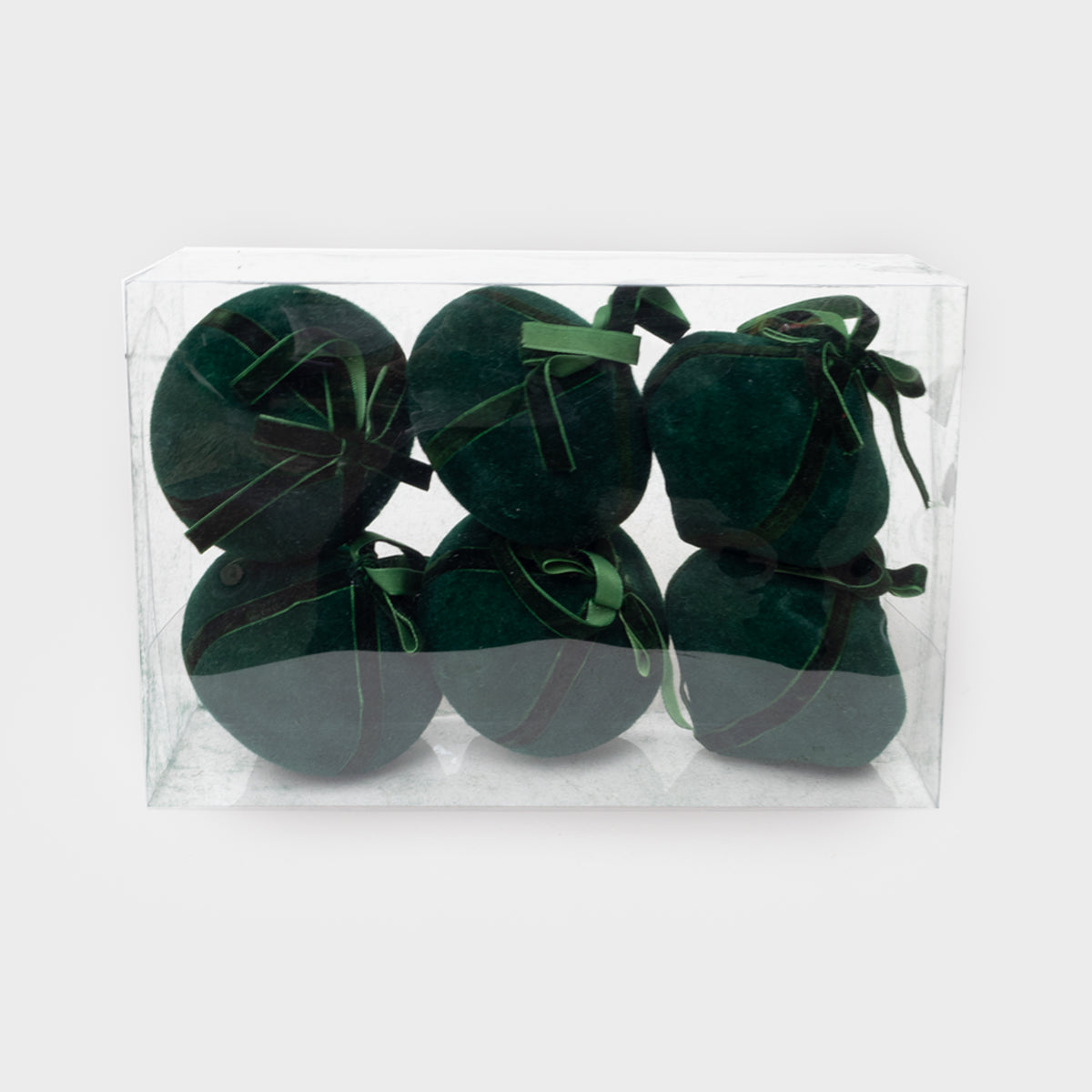 Velvet Finial Ornament x6
