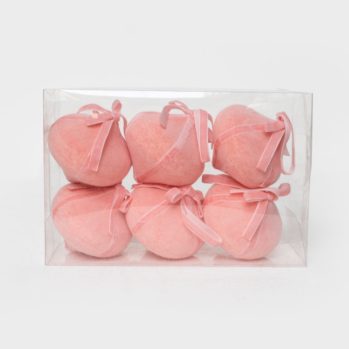 Velvet Finial Ornament x6
