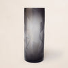 Faceted Lined Glass Vase