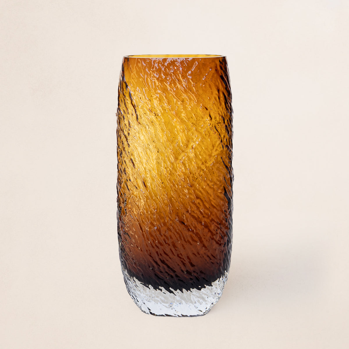 Ripple Glass Vase - Coffee & Designer Blooms PH