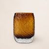Ripple Glass Vase - Coffee