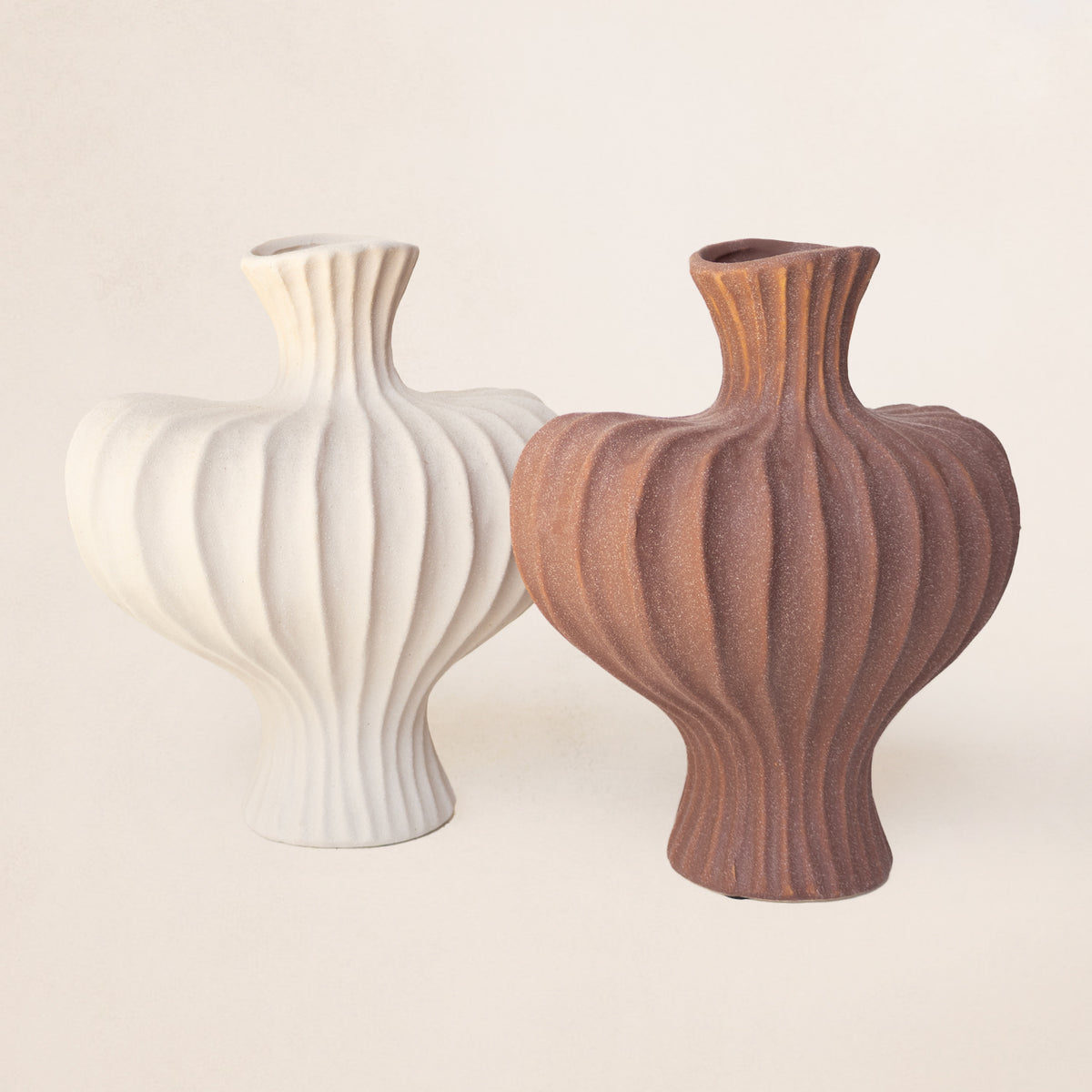 Grooved Heart Vase & Designer Blooms PH