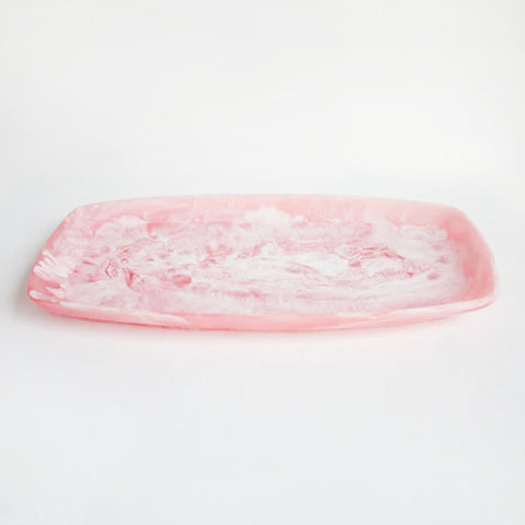 Serving Tray - Pink Swirl