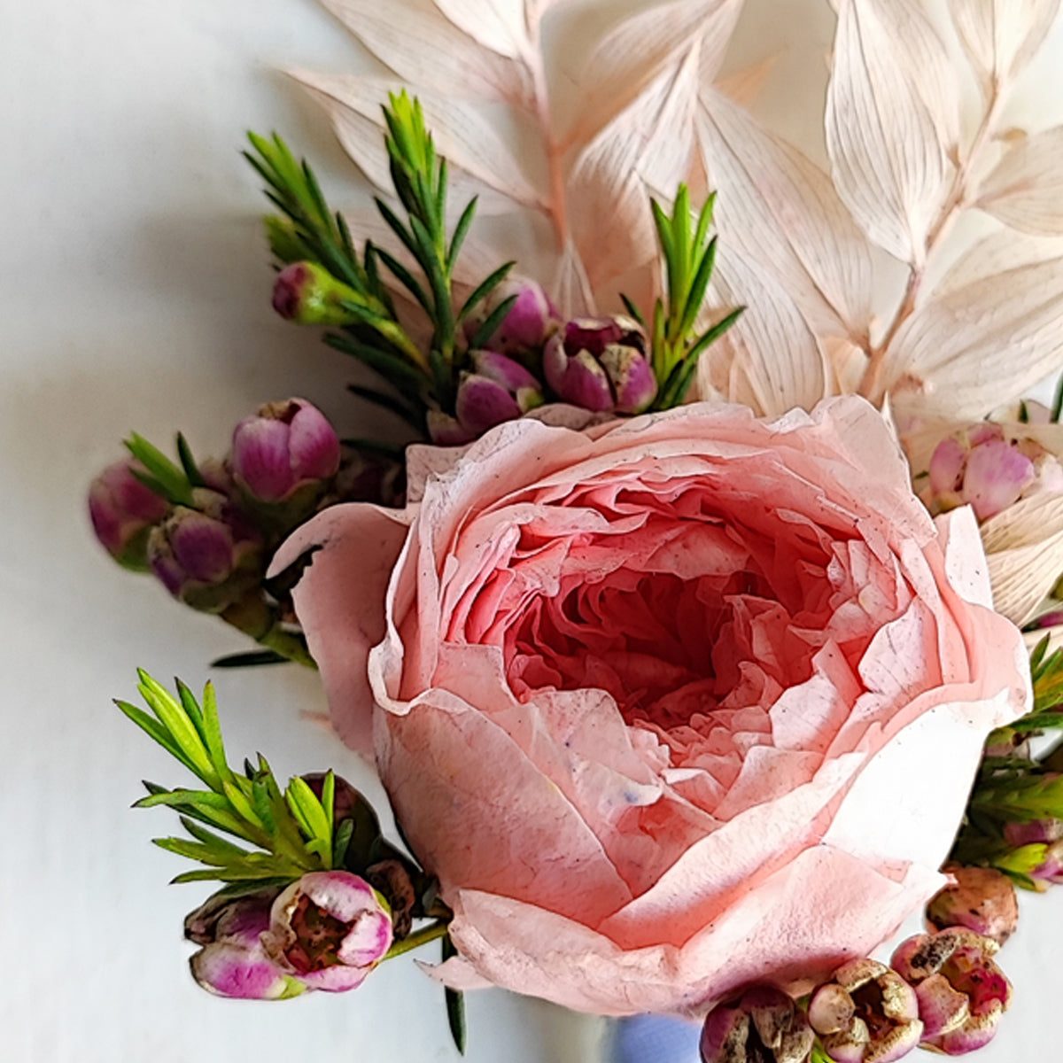 Pink Boutonniere