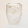 Fiber Clay Pot - Maple Leaf Pattern