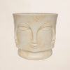 Fiber Clay Pot - Nordic Face