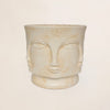 Fiber Clay Pot - Nordic Face
