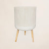 Fiber Clay Pot - Ribbed Footed