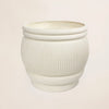 Fiber Clay Pot - Ribbed Terrazzo