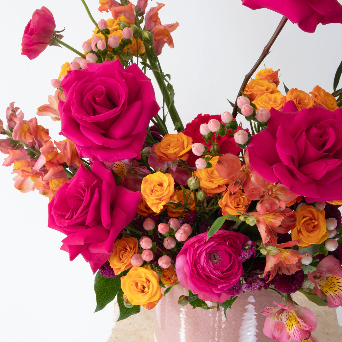 Garnet Vase Arrangement