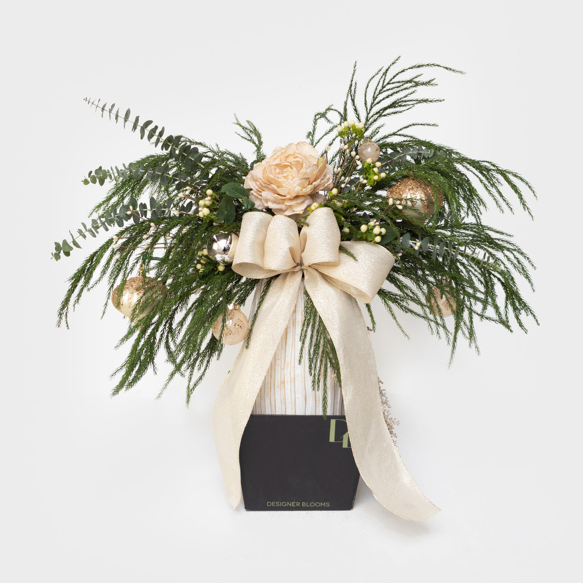 Gilded Simplicity Real Pine Tall Vase