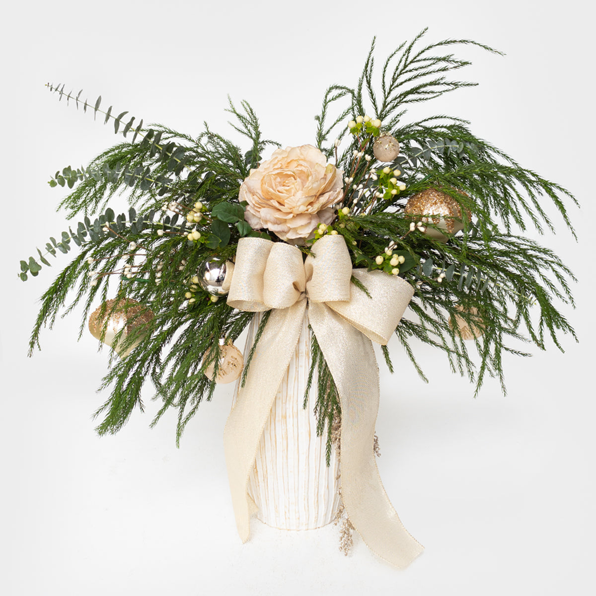 Gilded Simplicity Real Pine Tall Vase