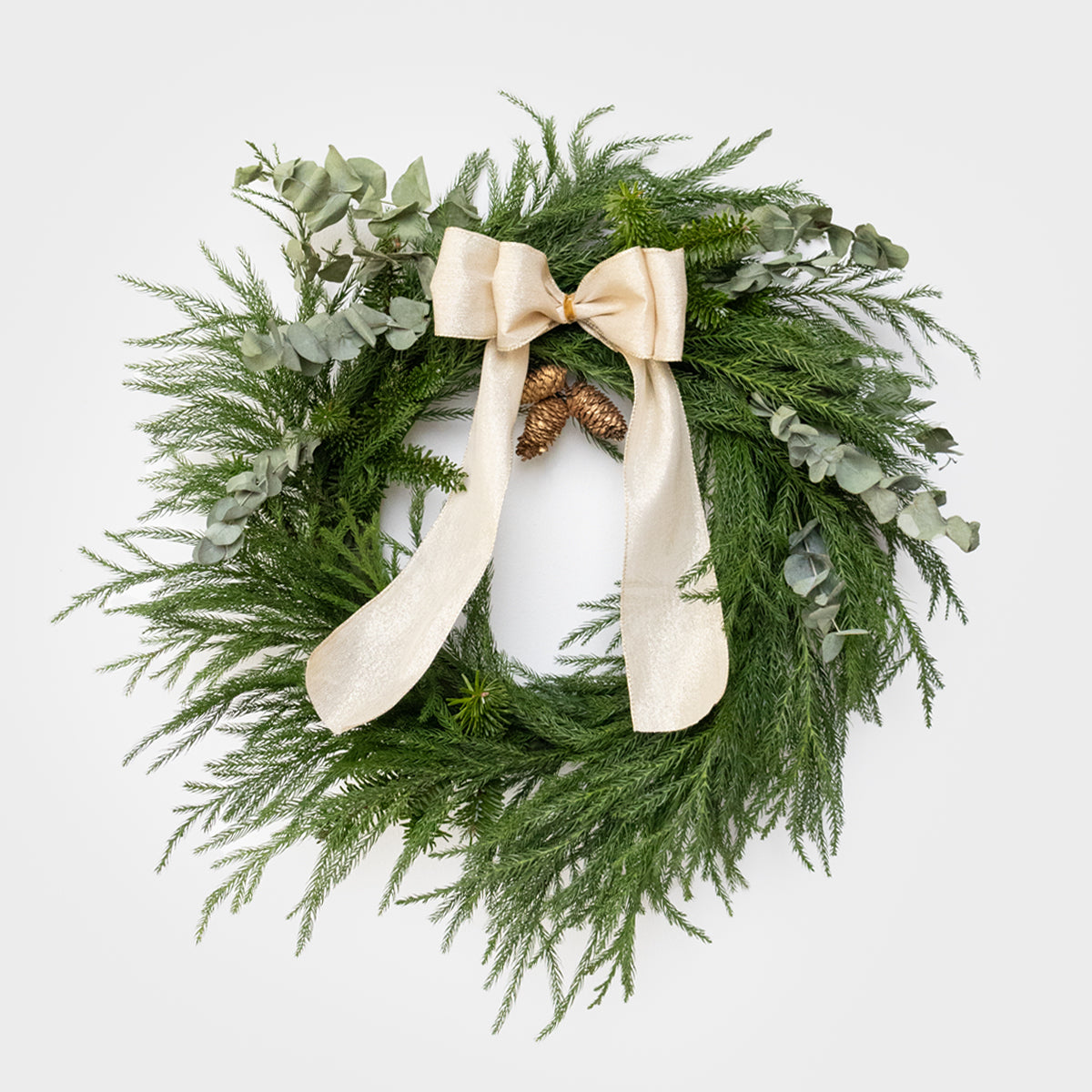 Gilded Simplicity Real Pine Wreath