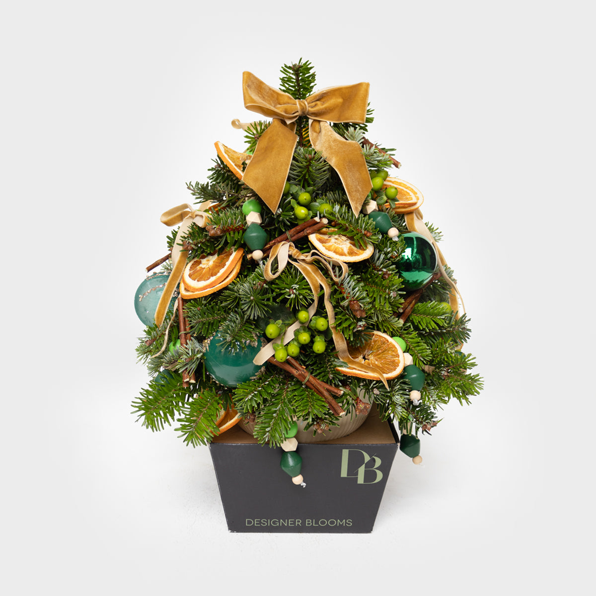 Vintage Evergreen Real Pine Mini Tree