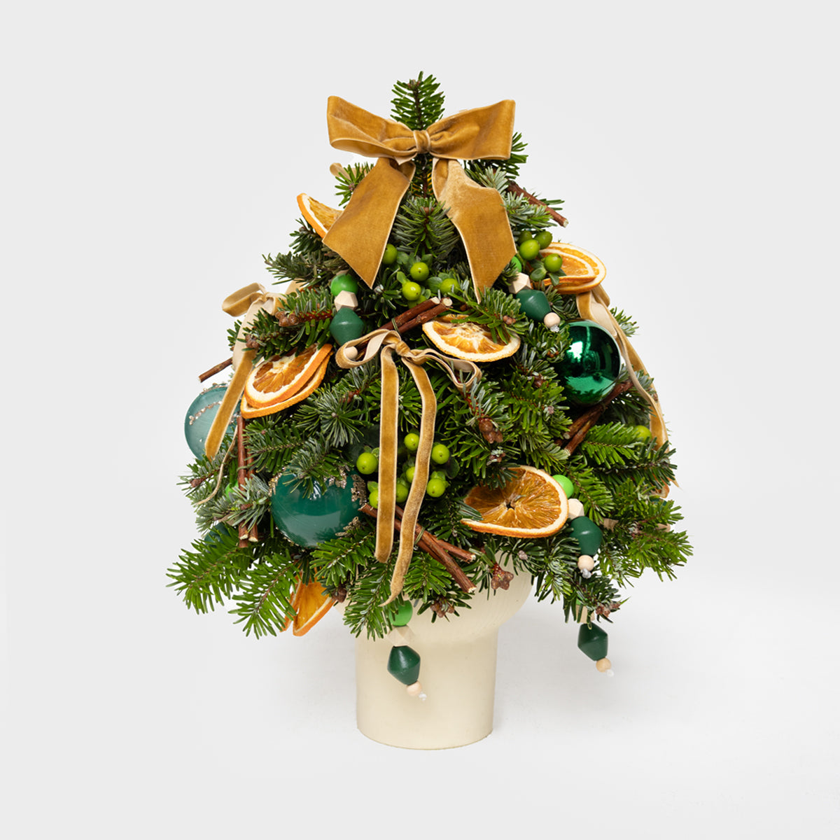 Vintage Evergreen Real Pine Mini Tree