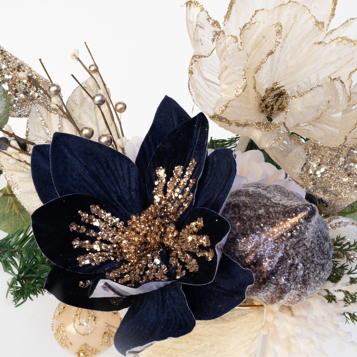 Sapphire & Gold Splendor Centerpiece