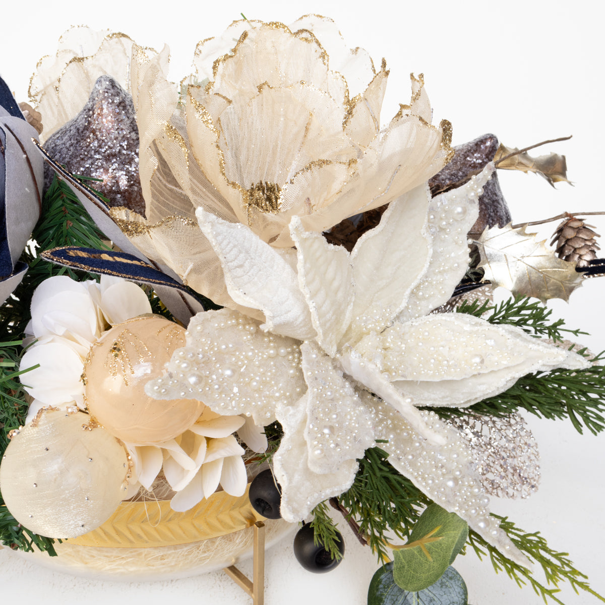 Sapphire & Gold Splendor Centerpiece