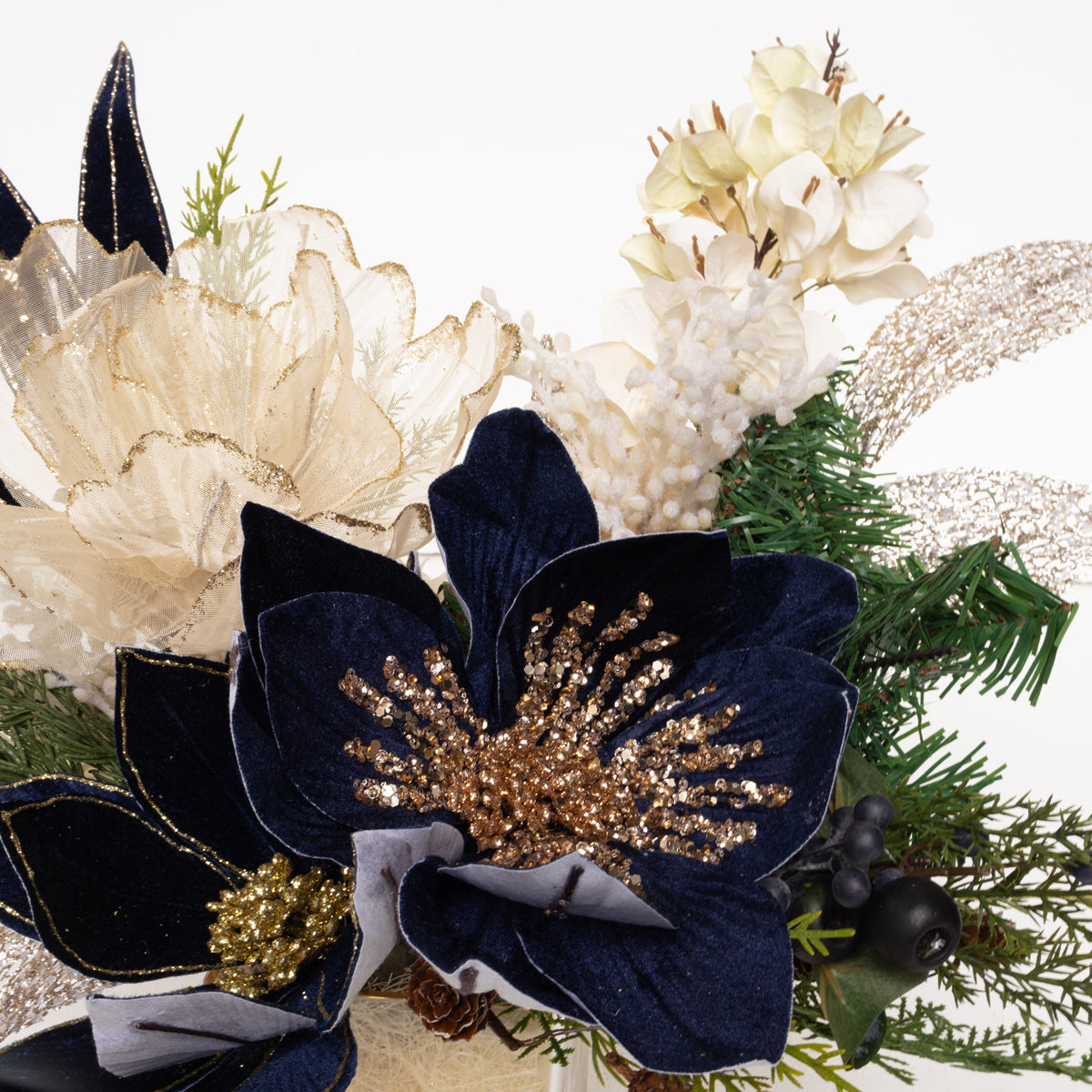 Sapphire & Gold Splendor Centerpiece