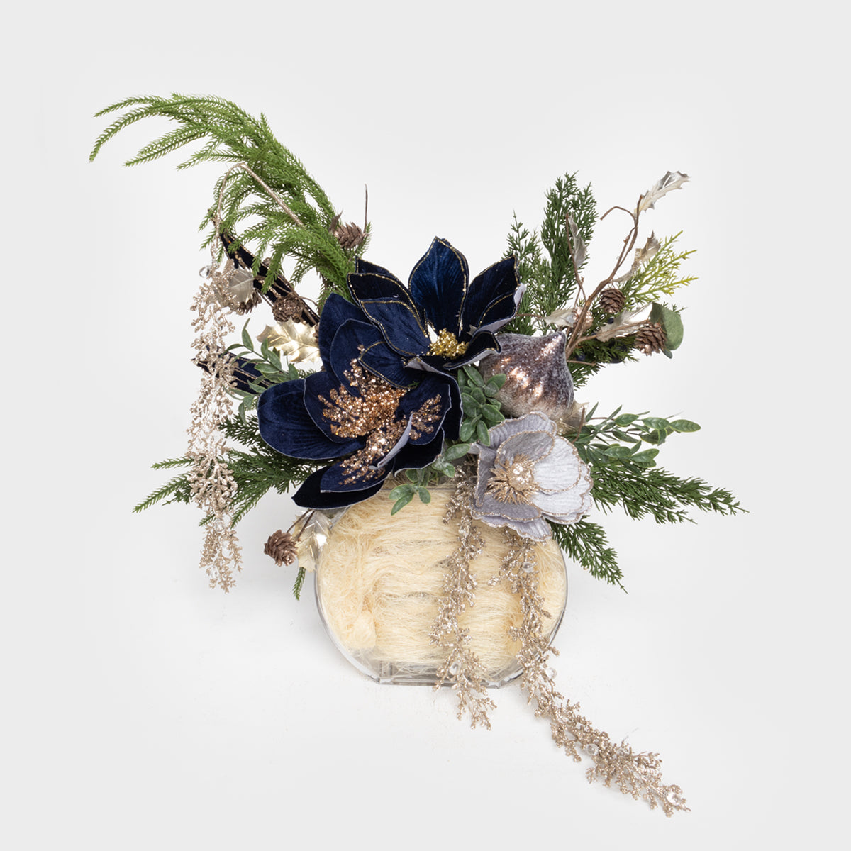 Sapphire & Gold Splendor Centerpiece