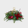 Red Reverie Centerpiece with Lantern Candle Holder