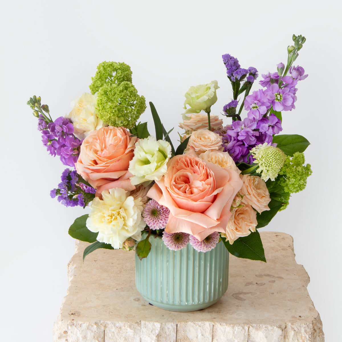 Opal Vase Arrangement