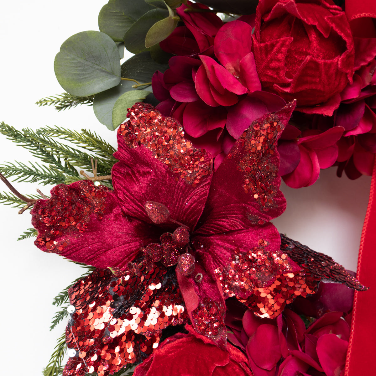 Red Reverie Wreath