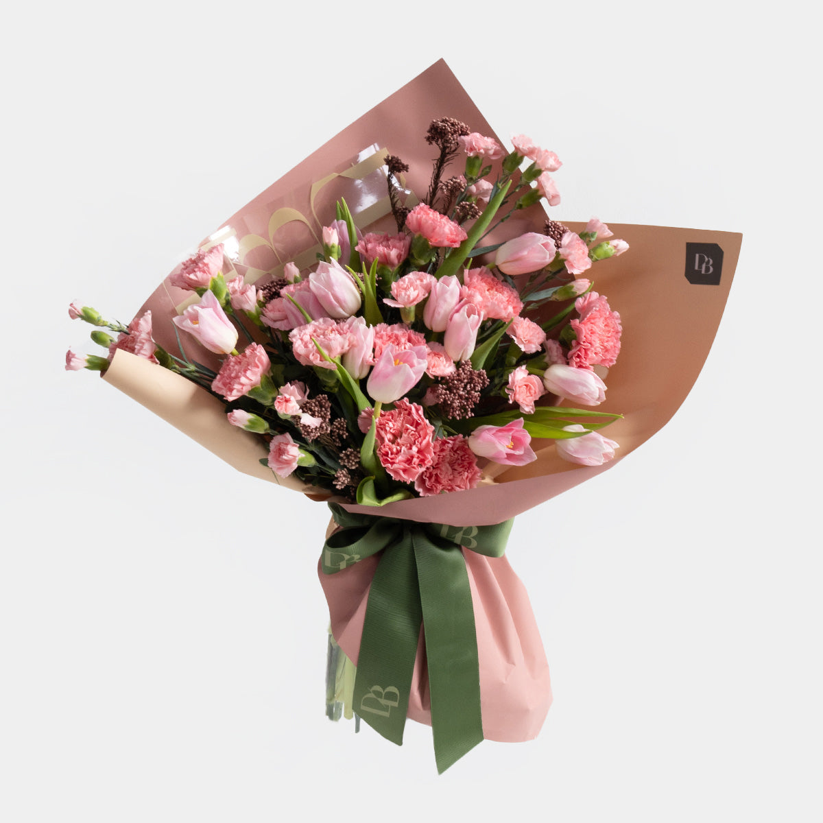 Tulips and Carnations - Pink Bouquet