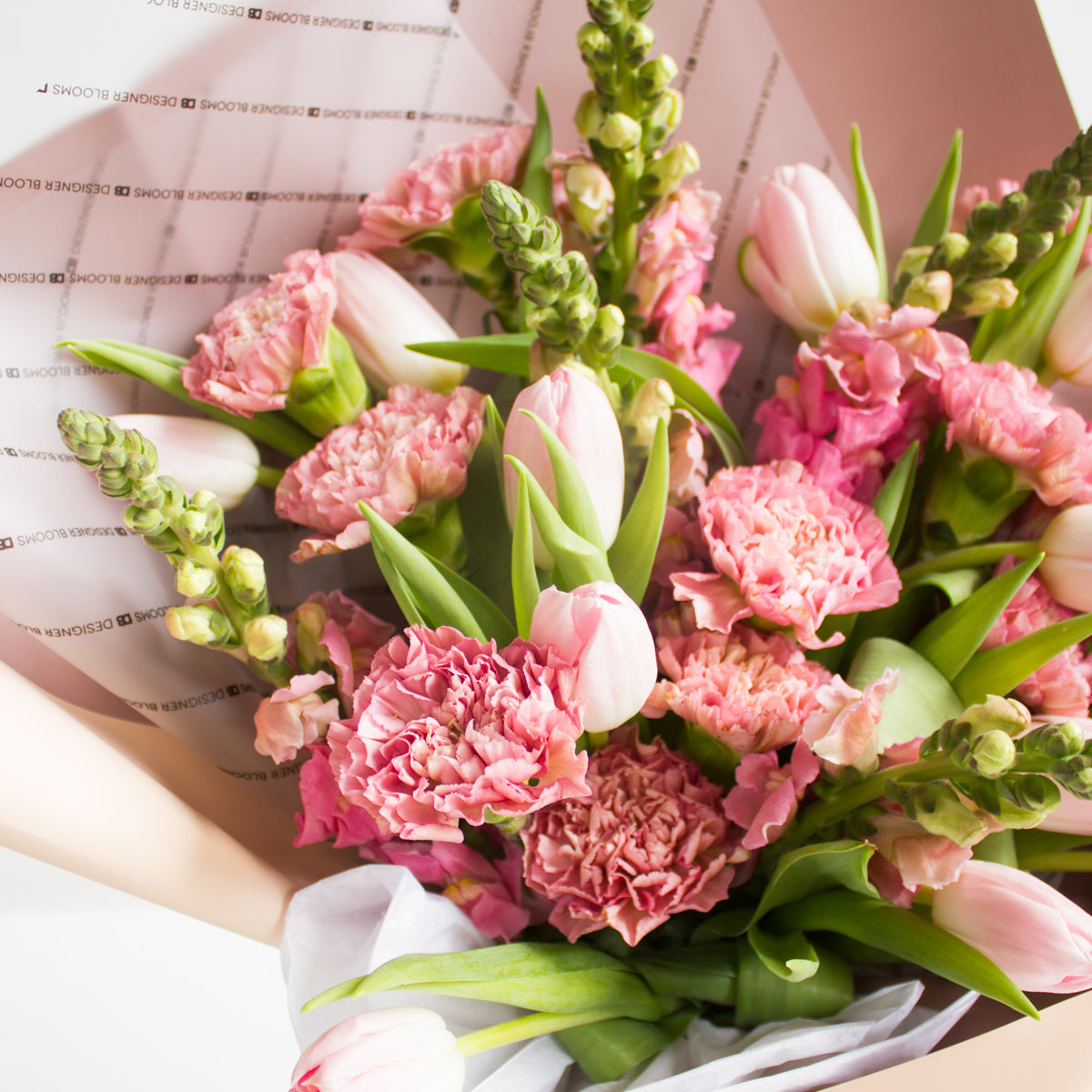 Tulips and Carnations - Pink Bouquet