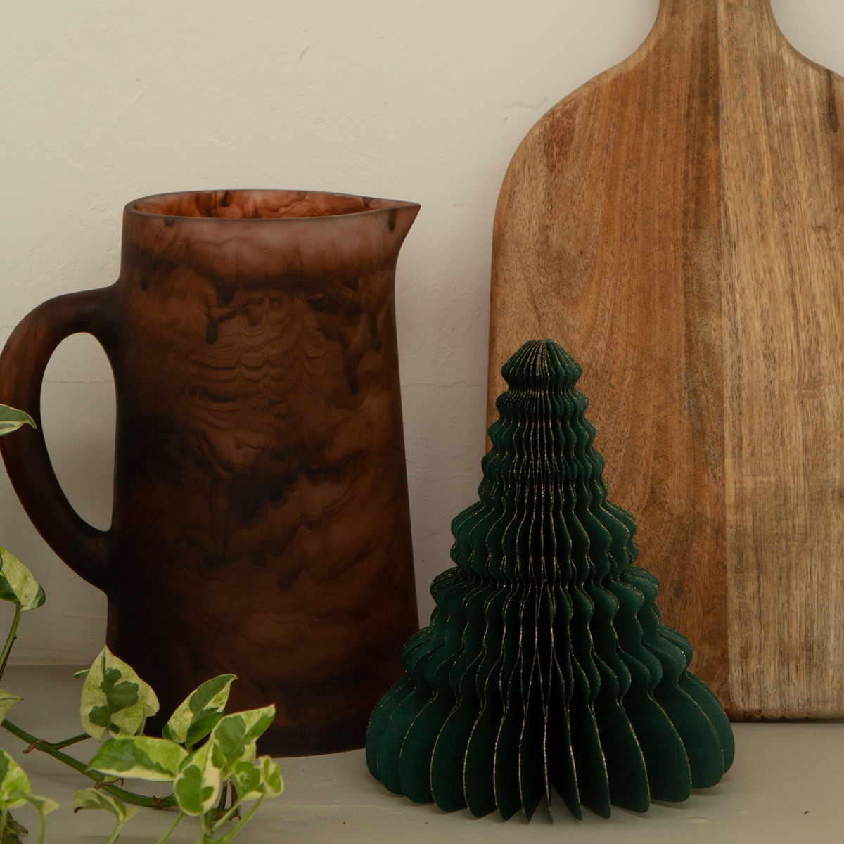 Resin Pitcher - Copper Brown