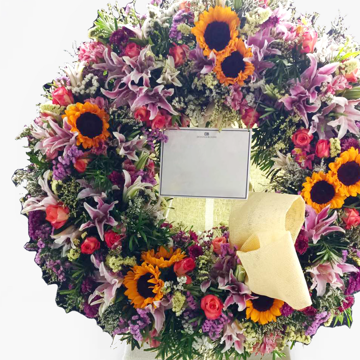 Sunshine Garden Standing Wreath (Not Available for Mother's Day Week)