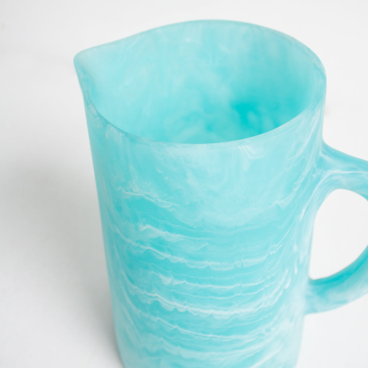 Resin Pitcher - Turquoise Blue