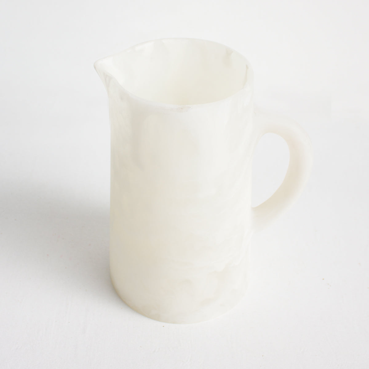 Resin Pitcher - White Swirl