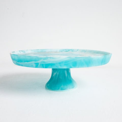 Cake Stand - Turquoise Blue
