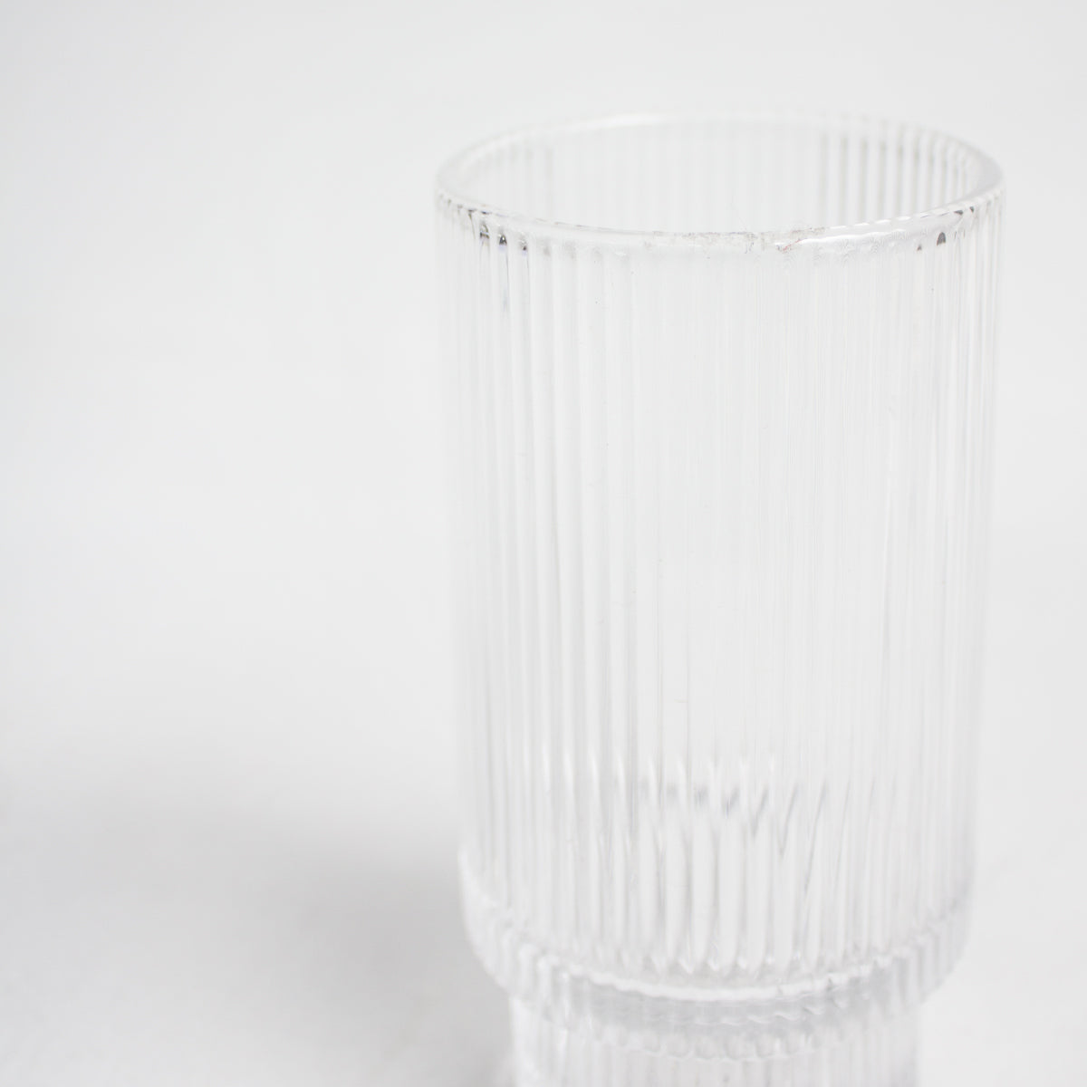 Tall Vertical Ribbed Glass