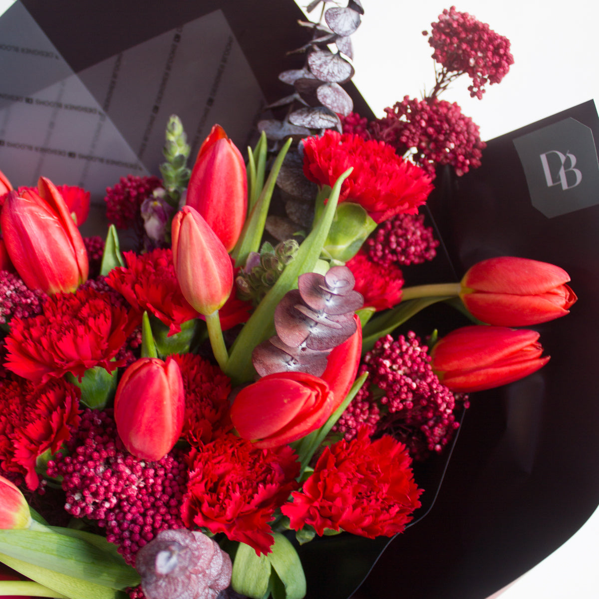 Tulips and Carnations - Red